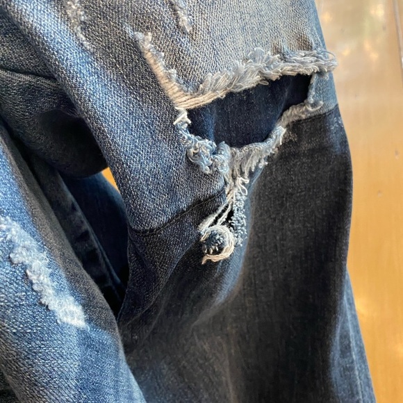 Kut Women’s Zoey’s Boyfriend 8 distressed cotton New without tag Anthropologie - Picture 5 of 15